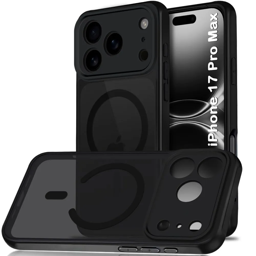 iPhone 17 Pro Max Case, Matte Frosted Hard Back Cover Compatible with MagSafe
